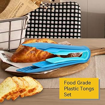 Set Pinze Da Cucina 5 Pezzi - Acciaio Inox E Silicone Alimentare, Antiscivolo, Lavabile In Lavastoviglie