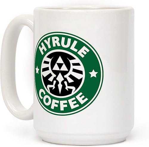 LookHUMAN Legend of Zelda - Taza de café Hyrule, tazas de café únicas para los amantes de las leyendas de Zelda, tazas de café de cerámica con