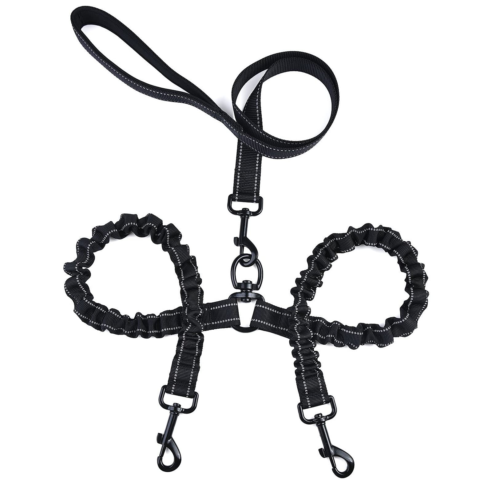 Homgee One Tow Two Leash 2 Dog Rope Elastic Cushion Dog Leash Dog Walking Leash Dog Belt Double Lead (B09GK3XKZL) Amazon Price History, Amazon Price Tracker