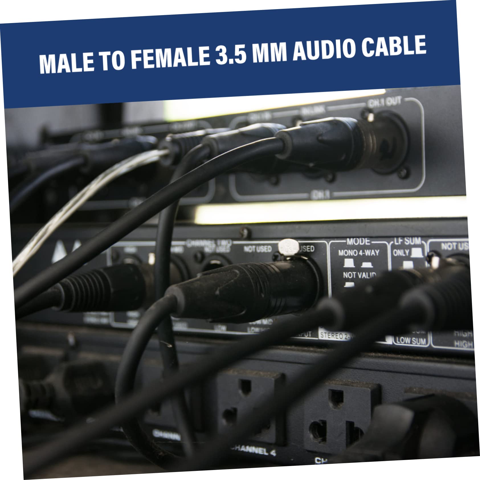 TEHAUX 5pezzi Cavo Audio Prolunga Maschio Femmina Cavo Aux Per Cuffie e Dispositivi Compatibile Con Computer e Auricolari Durabilità Elevata e Trasmissione Stabile