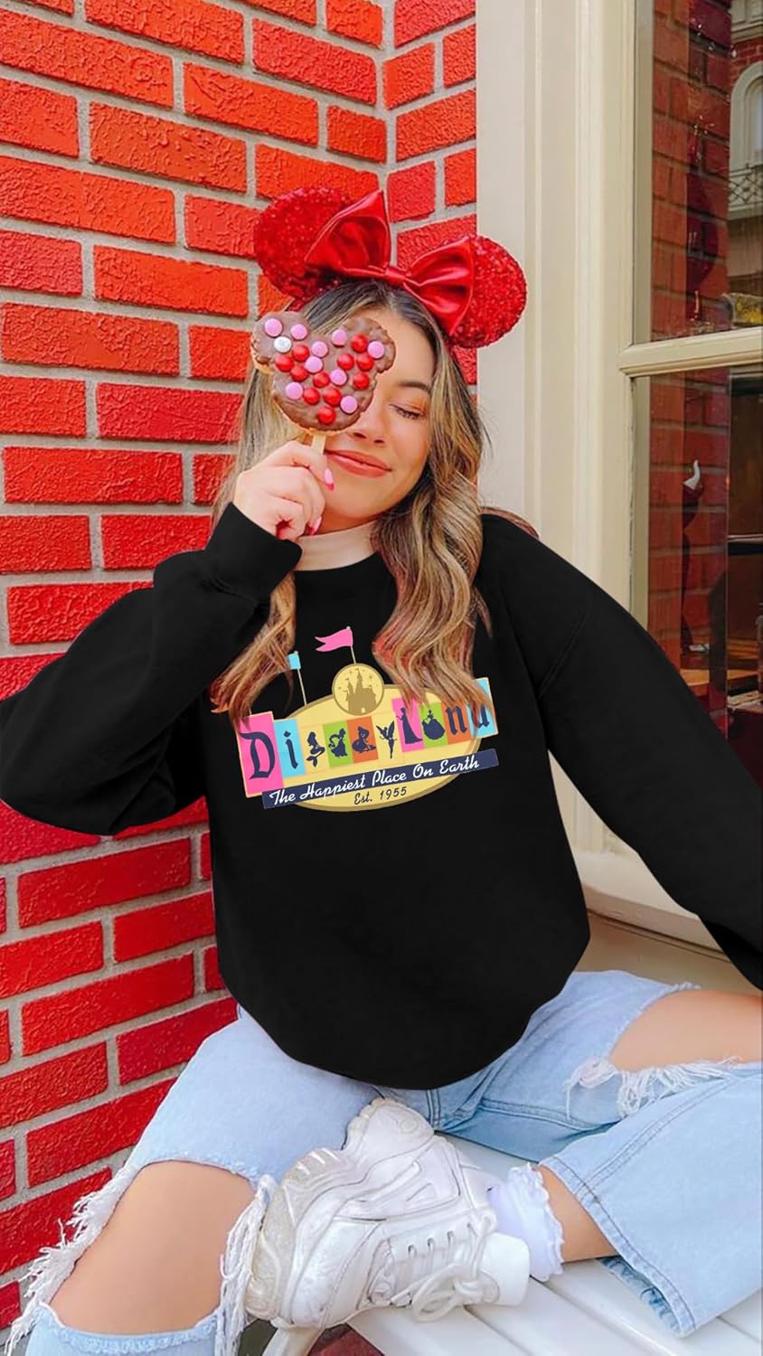 LUKYCILD Magical Shirt for Women Magic Kingdom Sweatshirts Princess Shirts Family Vacation Pullover Casual Long Sleeve Top - Image 5