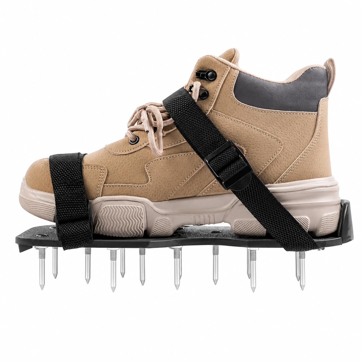 Little Forest™ Lawn Aerator Shoes with Dual Hook & Loop Straps | Heavy-Duty Gardening Spiked Sandals for Shoes & Boots | Detachable Metal Spike Design | Boots not Included | 1 Pair | Dual Hook & Loop Straps, ABS Sole, One Size Fits All, Easy to Assemble, For Lawn & Garden-image-25