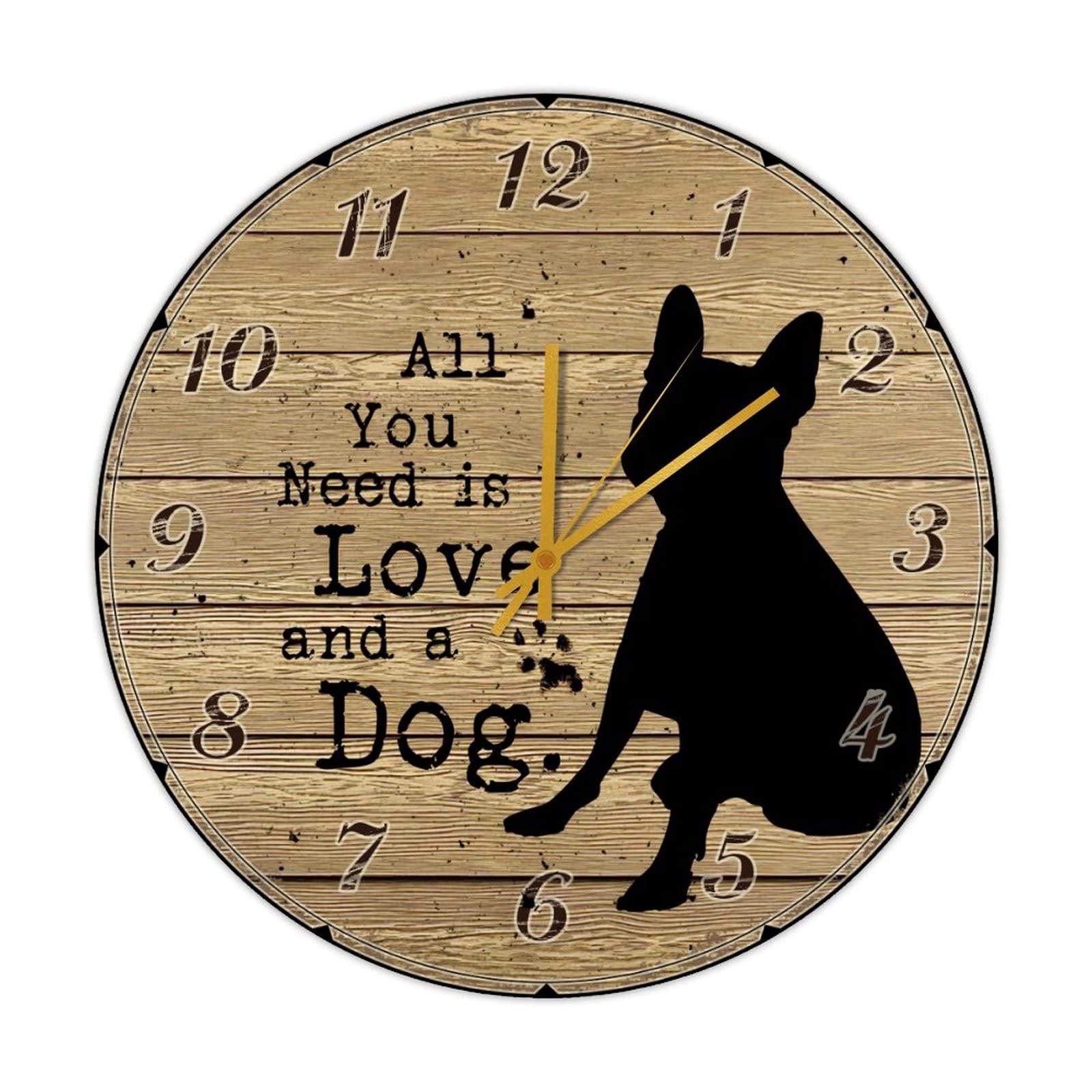 Horloge ronde en bois comme cadeau de bienvenue à la maison