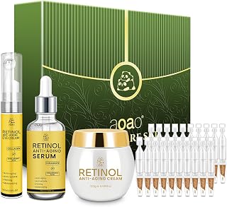 Retinol Cream for Anti-Aging, Hydrating Firming Face Moisturizer for Women | Reduce Deep Wrinkles with Hyaluronic Acid & Collagen, Gentle Smooths Fine Lines, Day & Night Daily Skin Care, 130g/4.59oz