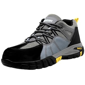 Steel Toe Shoes for Men Women Work Sneakers Safety Shoes Indestructible Comfortable Lightweight Breathable Safety Puncture Proof Shoes