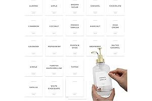 22 Count Coffee Syrup Bottle Stickers, Premium Label Dispenser for Coffee Bars...