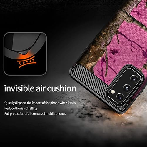 Miniatura 8 de Funda de camuflaje compatible con Samsung Galaxy S20 FE (2020)  S20 FE 5G, textura de fibra de carbono, delgada, mate, con diseño (camuflaje de