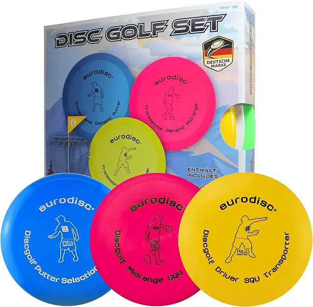 Eurodisc Disc Golf Starter Set: Putter, Midrange, Driver für Einsteiger