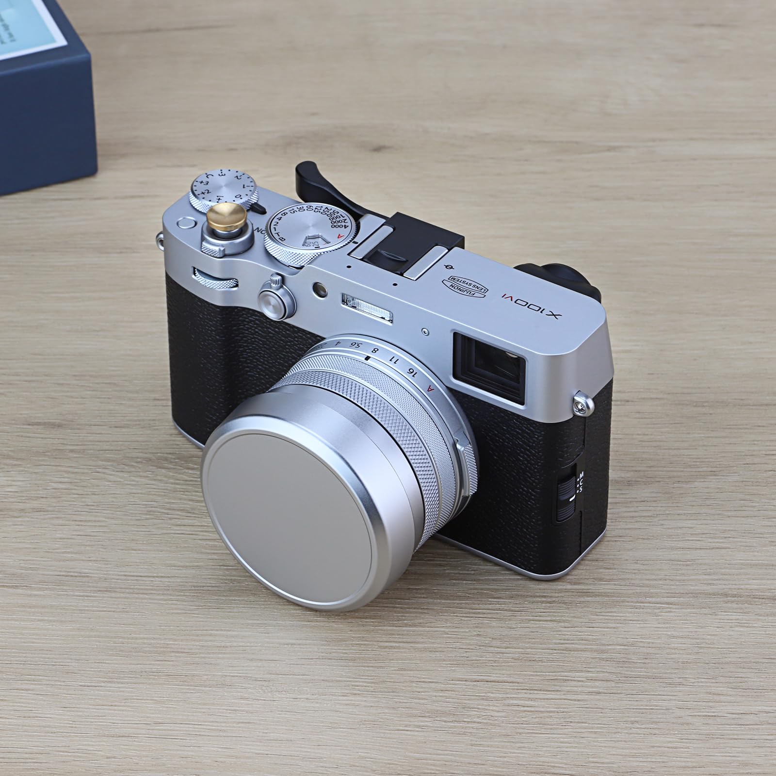 Fuji X100f Square Hood Mk II (X100 Series) Silver