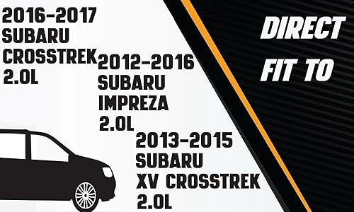 Miniatura 4 de Kit de sistema de escape resonador, tubo intermedio y silenciador compatible con Subaru Crosstrek 2016-2017, XV Crosstrek 2013-2015 e Impreza