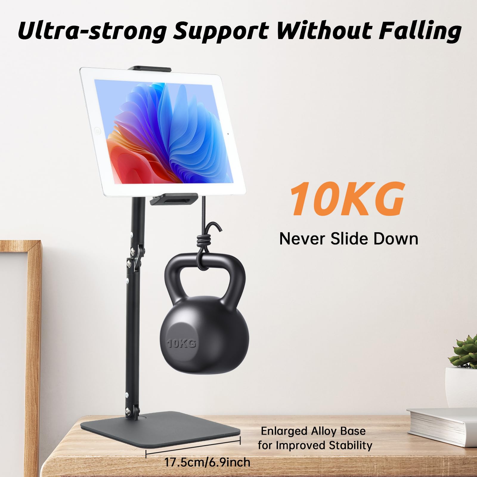 Support Tablette Bureau, Support Tablette Réglable En Hauteur Et Angle, Support Tablette Avec