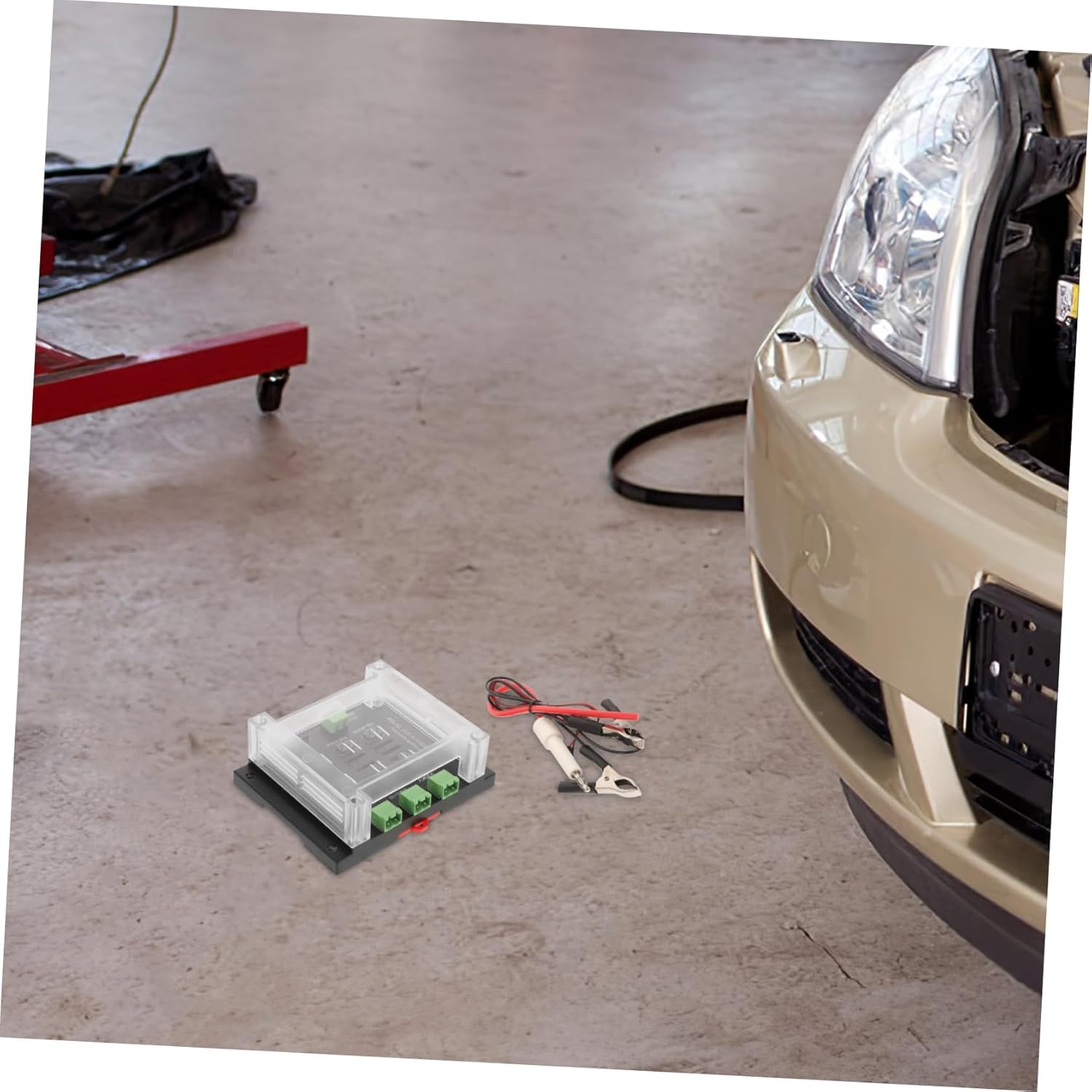 SOLUSTRE Automotive Spark Tester Tool High Voltage Ignition Coil Tester with Protective Cover for Efficient Engine Diagnostics and Accurate Results for Gasoline Vehicles