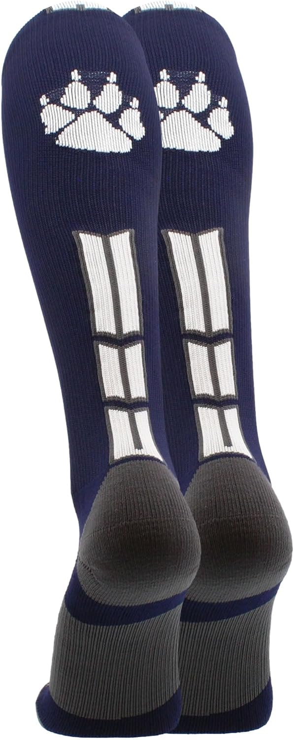 MadSportsStuff Wild Paw Socks for Football Softball Over the Calf Length Youth and Adult Boys Men Women Girls