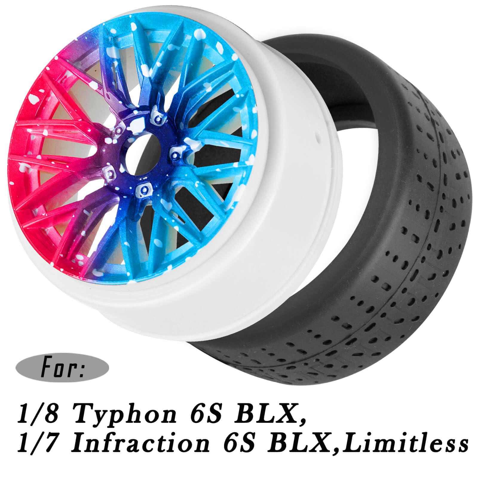 Integy RC Upgrades for Traxxas T-Maxx, 17mm Hex Wheel (4) Hub +18mm Offset for Traxxas 1/10 T-Maxx, Revo