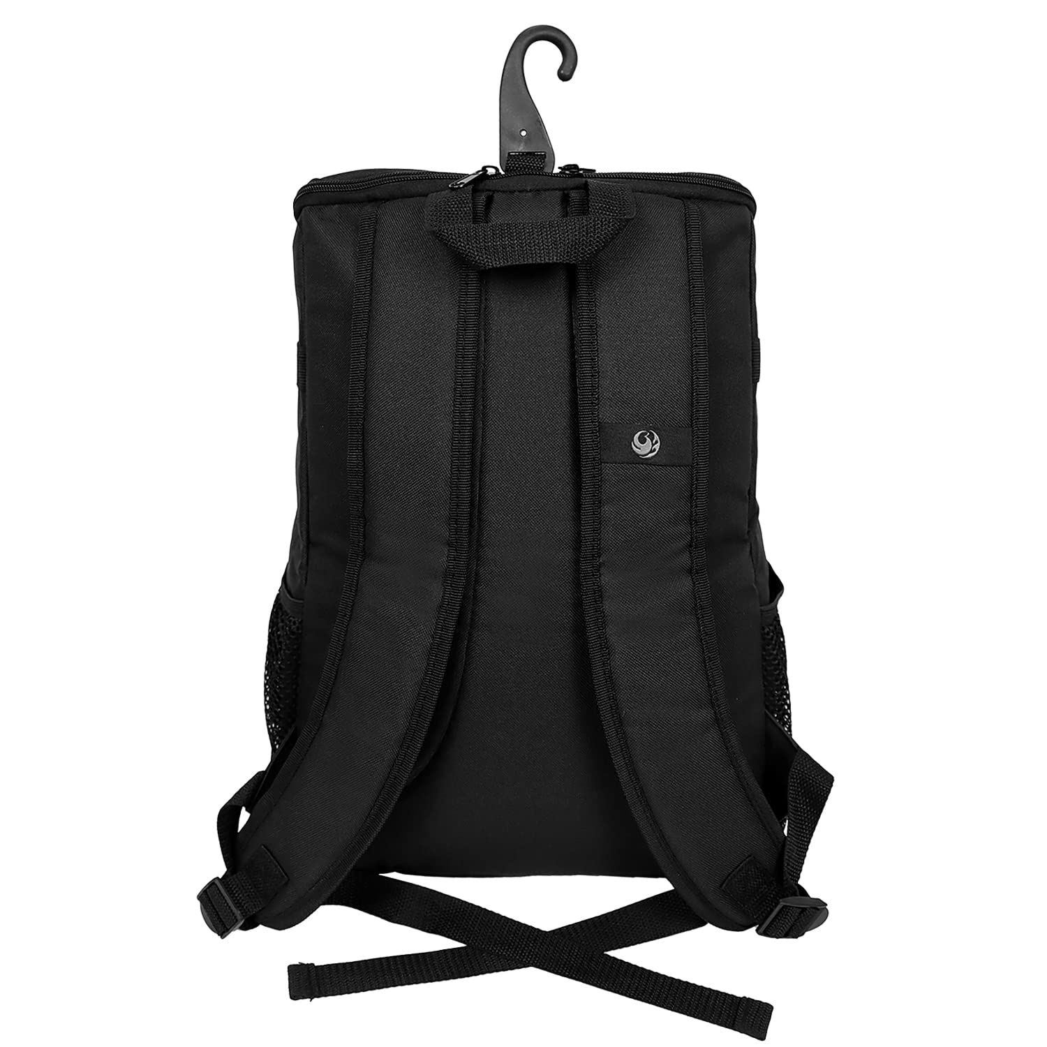 PHINIX Sac à dos de baseball, de T-ball ou de softball avec crochet de clôture pour enfants (noir)