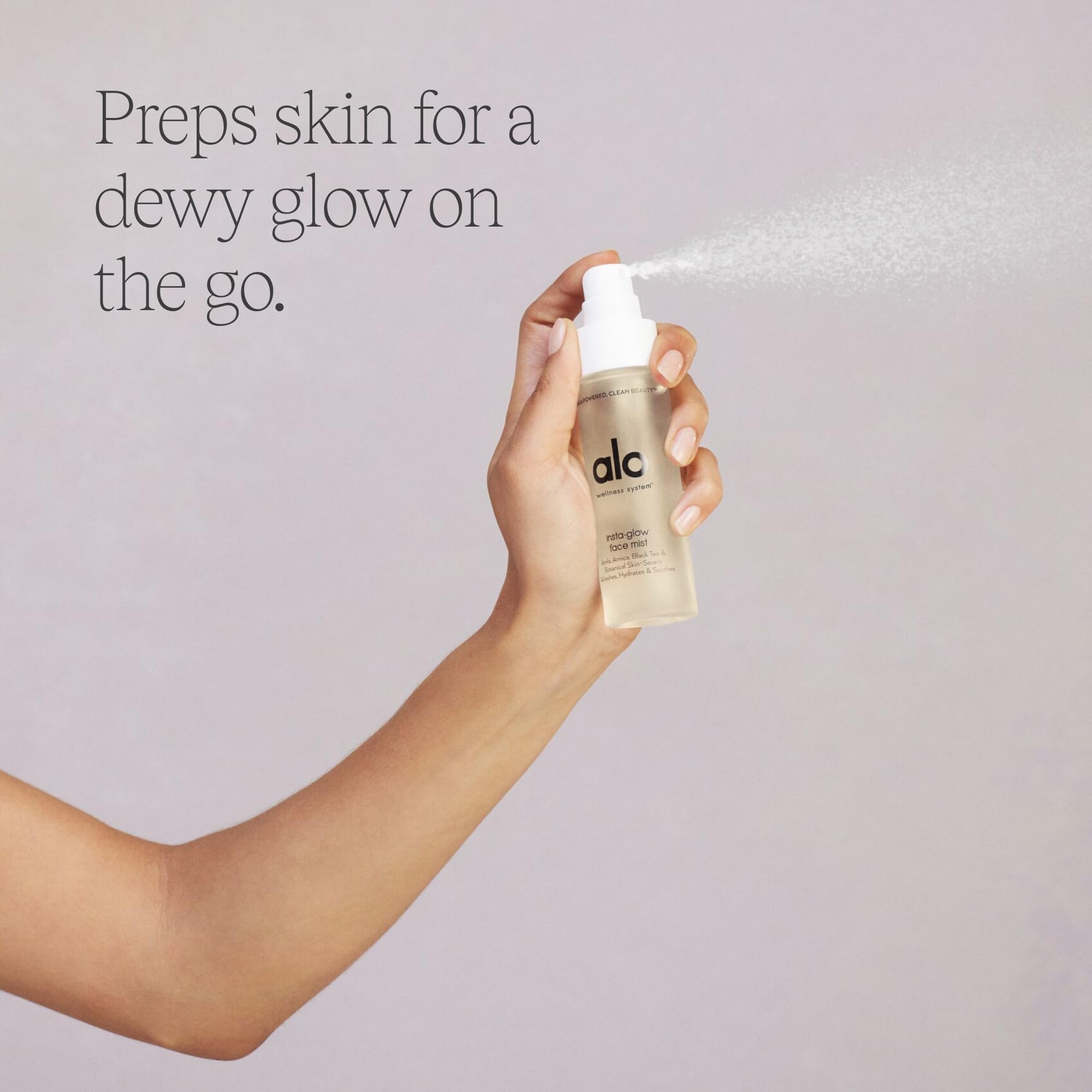 ALO Yoga Insta Glow Face Mist - Restores Moisture and Leaves Skin Looking Fresh, Dewy, Brighter and Radiant - 1.7 Fl Oz