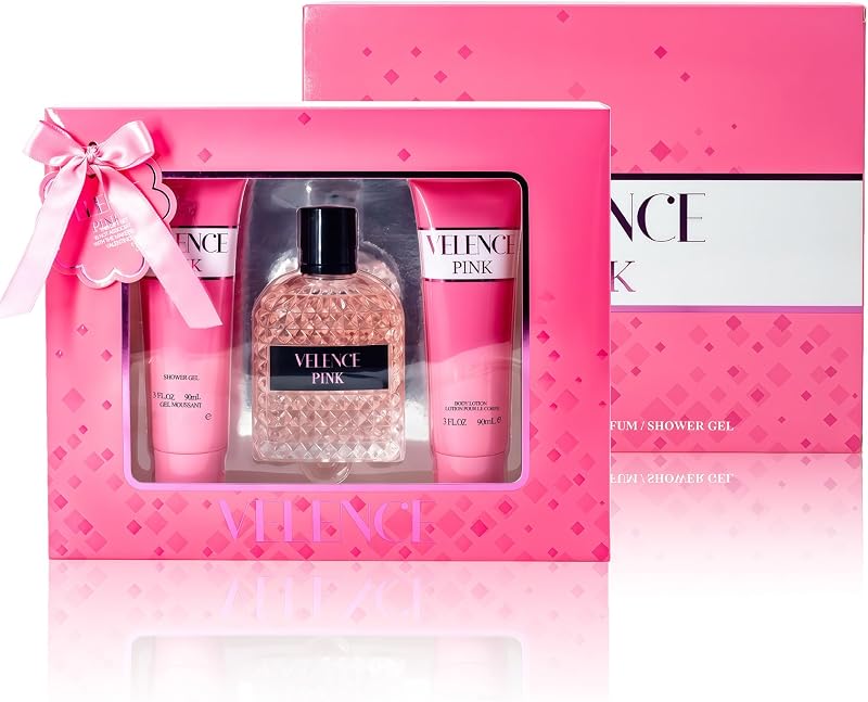 AFLUXE Valentine Milano Perfume for Women, Captivating Eau de Parfum, 3.4 FL OZ | Includes 2× Shower Gel (3 FL OZ / 90mL)