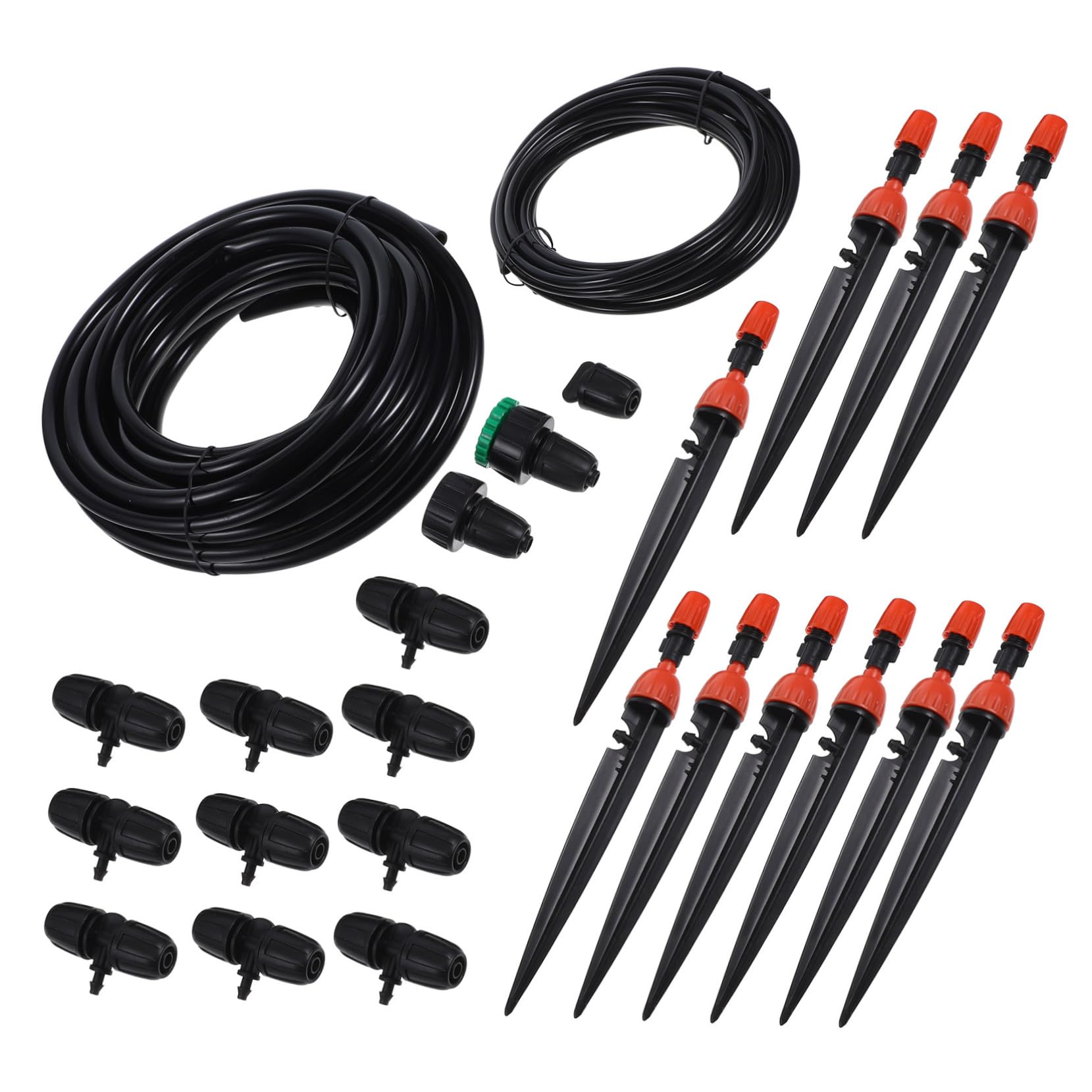 Irrigatore Giardino Automatico Impianto a Goccia per Erba Piante Esterne Timer Regolabile Nebulizzazione Spruzzatore Acqua Fai da Te