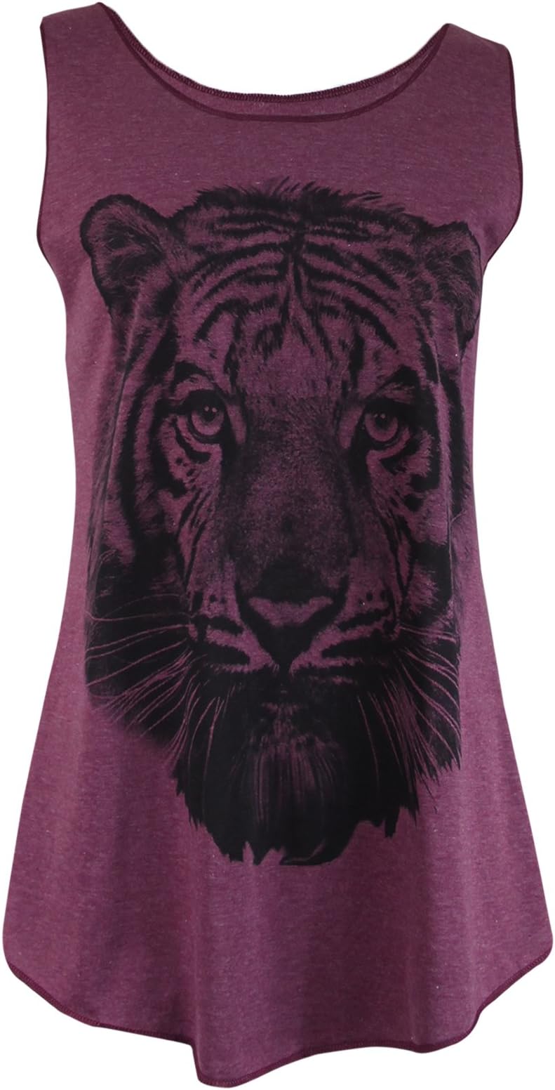 Ladies Womens Summer Festival Boho Vest Top | Buddha Hand Yoga Mandala Om, Elephant, Tiger, Chang Beer Lager, Muay, Sleeveless Bohemian Tank Top | Cotton Flared Swing Vest | UK Import