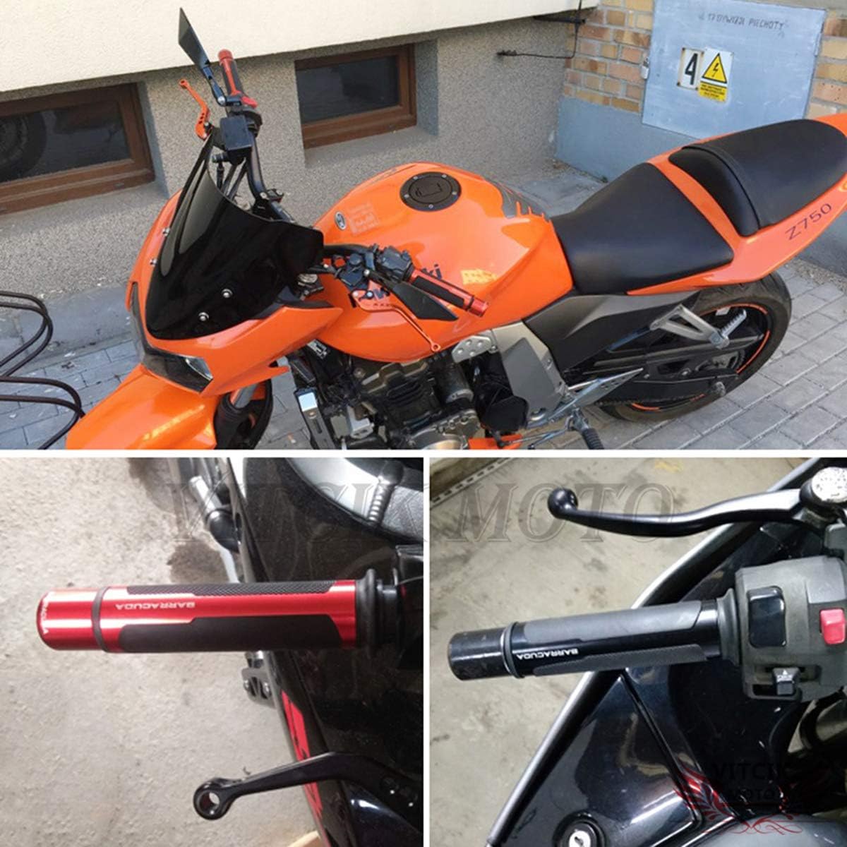 Amazon.co.jp: VITCIK オートバイ 7/8インチ アルミニウム ゴム