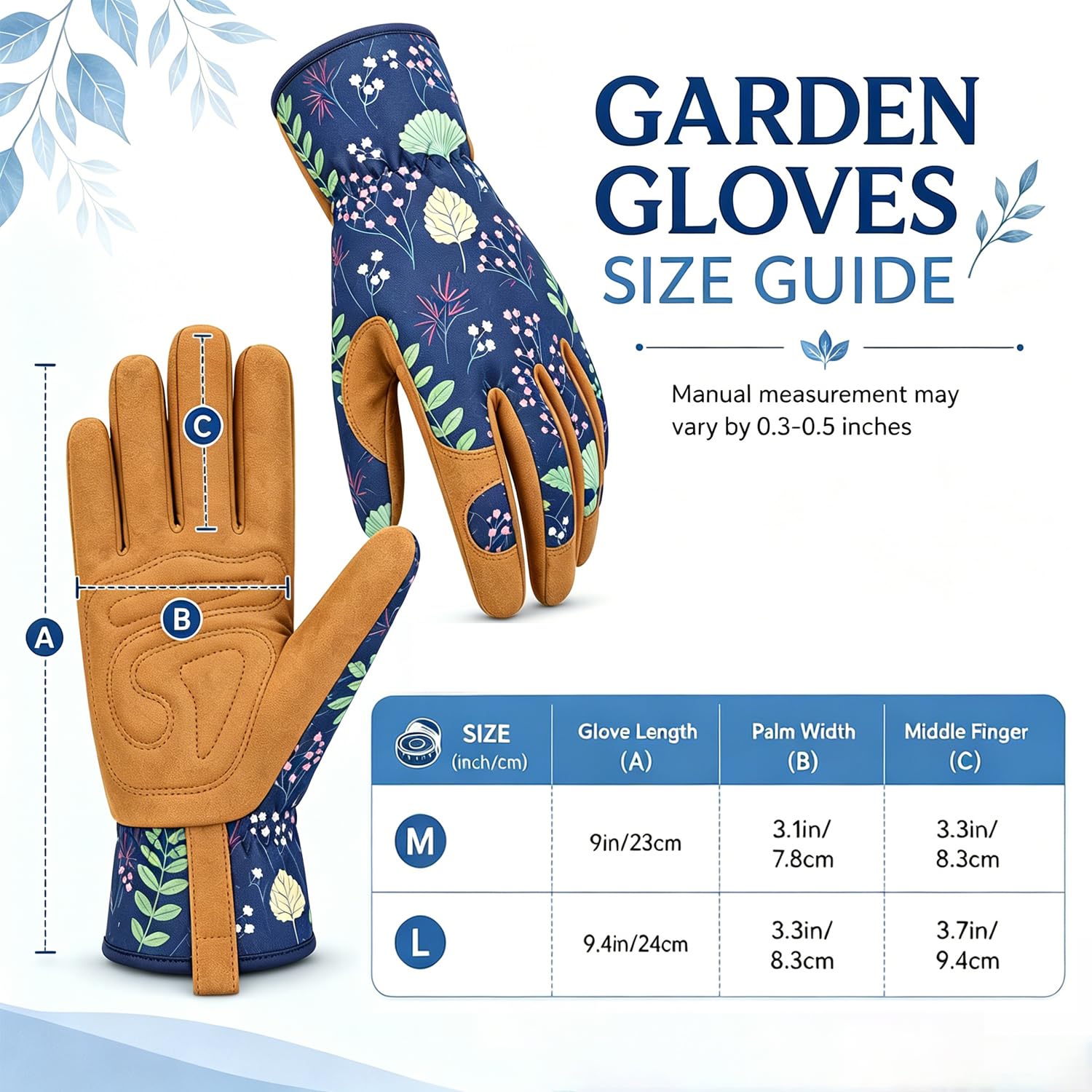 Gants de jardinage en cuir pour femme, résistants à l'abrasion et aux coups de couteaux, résistants aux rayures, respirants pour désherber, creuser, planter, ratisser et tondre (taille L)