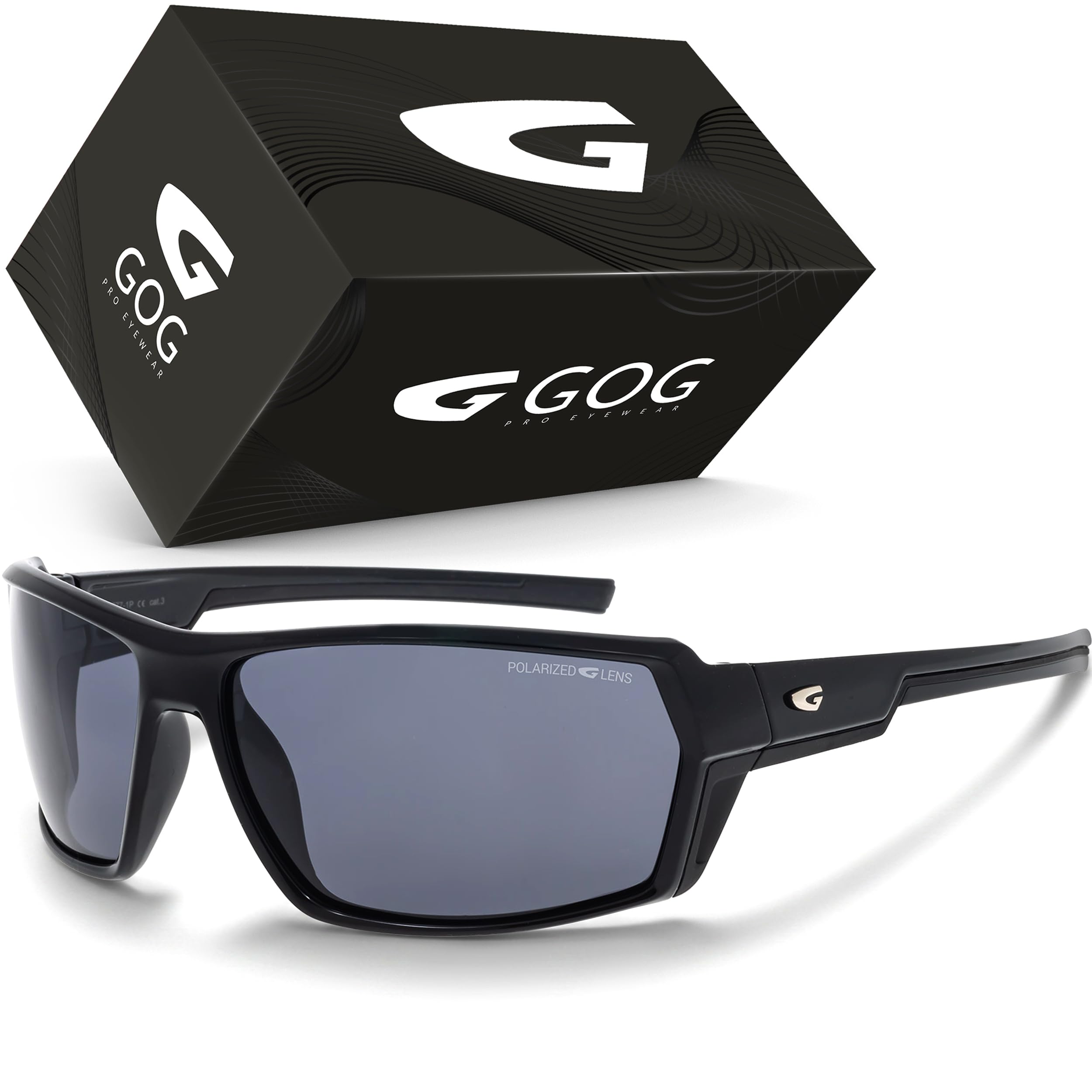 GOG Mistral P Brille, Schwarz/Blau/Polychr/Blau/Weiß, Einheitsgröße für Erwachsene, Schwarz/Blau/Polychr/Blau/Weiß/Blau, One size