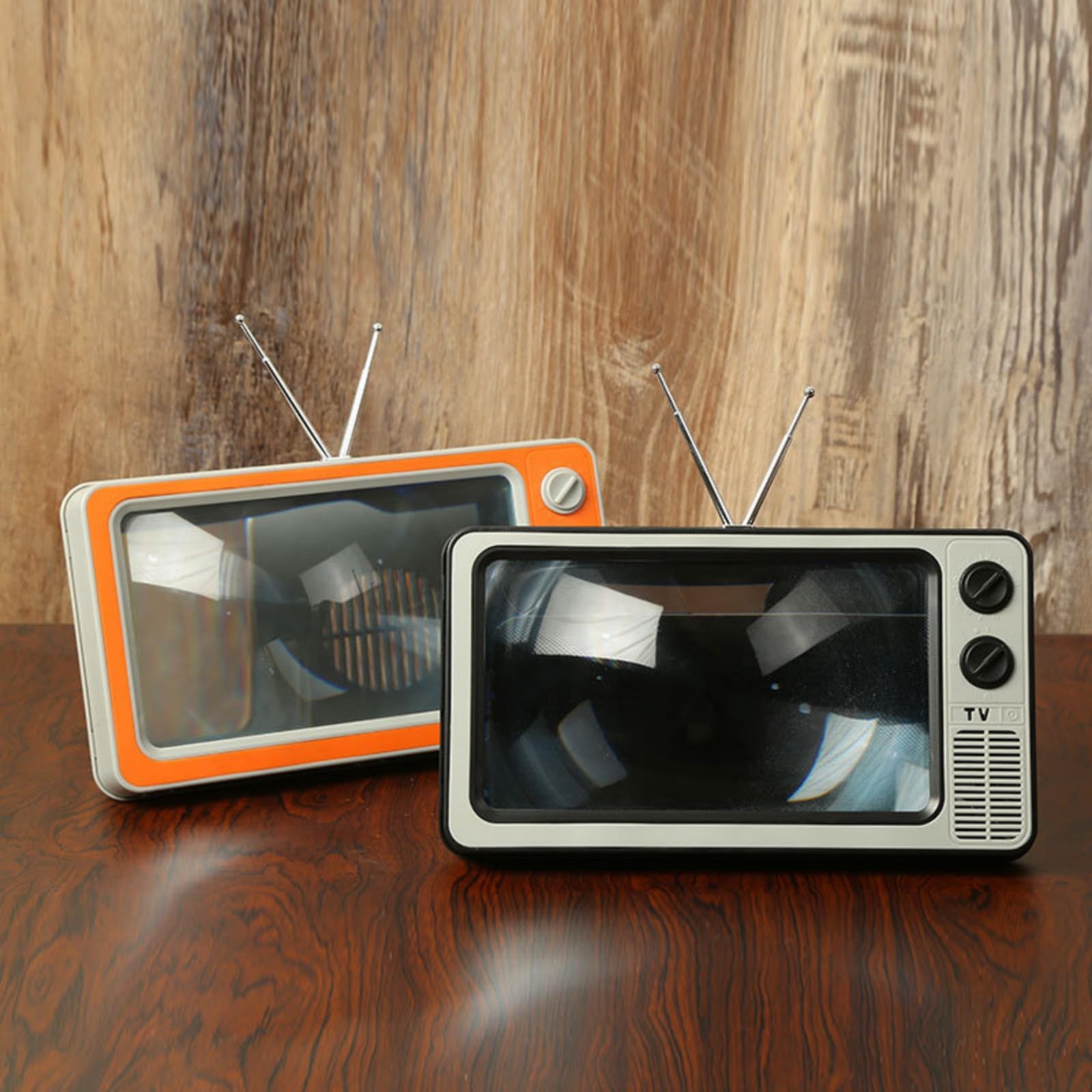 Retro Televisions Inspires Mobile Screen Magnifiers 14inch Display Enlarger Eye Defense Not Glares Foldable Holder Adjustable Angles Phone Holder