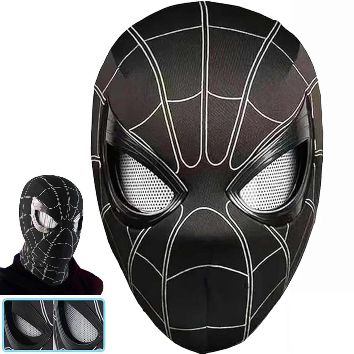 Fancyku® 3D Spide Mask with Moving Eyes, Jaw Motion Activated Blinking Eyelid Spide Head Cover, Cosplay Costumes Mask for Adult Kids Halloween Masquerade Cosplay