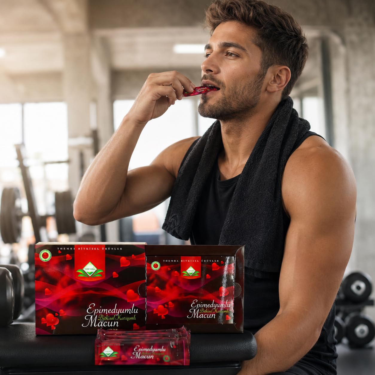 Miel Aphrodisiaque Puissant - Macun Sticks 12 x 12 g – Miel Concentré Énergie, Vitalité, Tonus et Bien-Être Intime – Format Nomade pour Homme et Femme