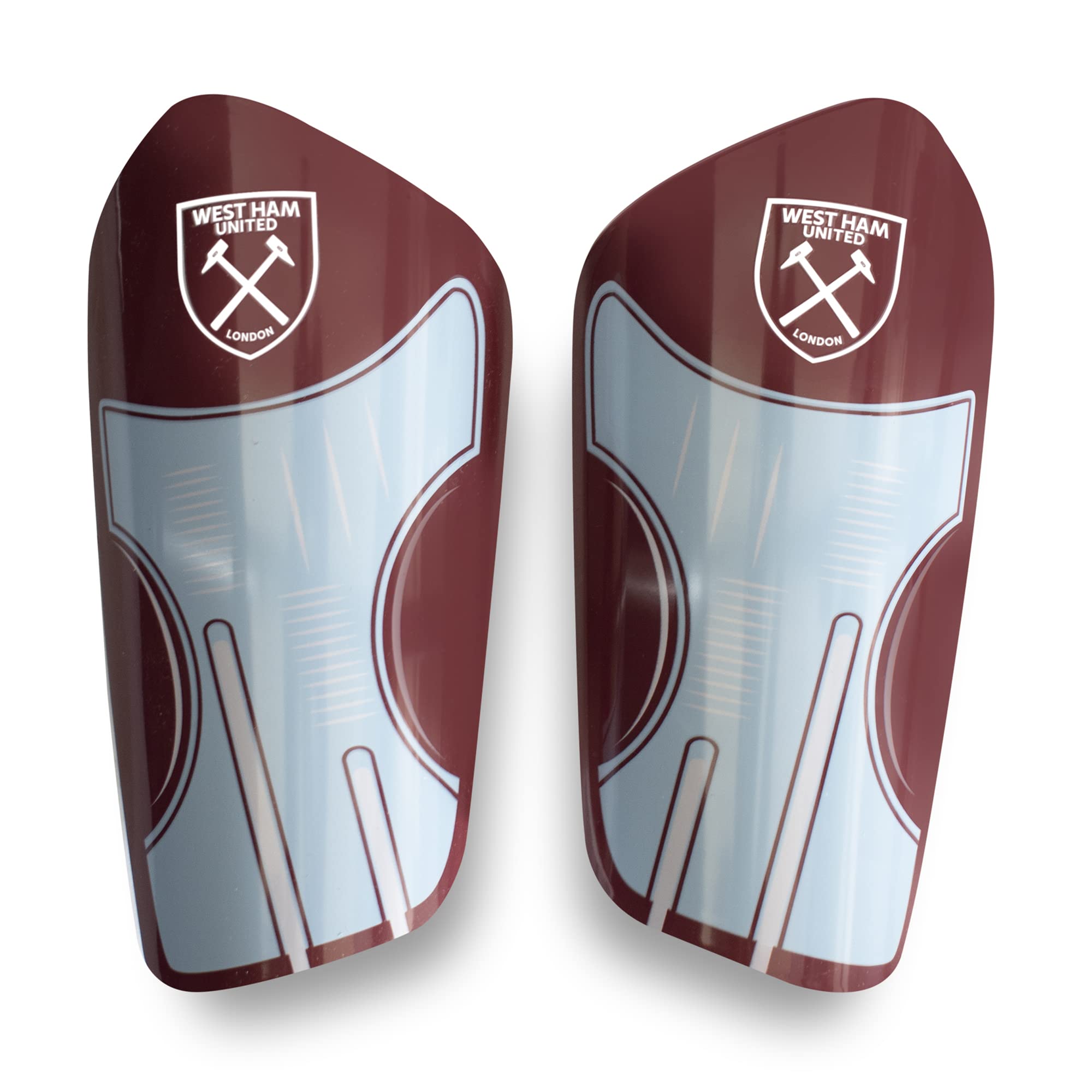 West Ham DELTA Slip-In Shin Guards - Youth, Claret