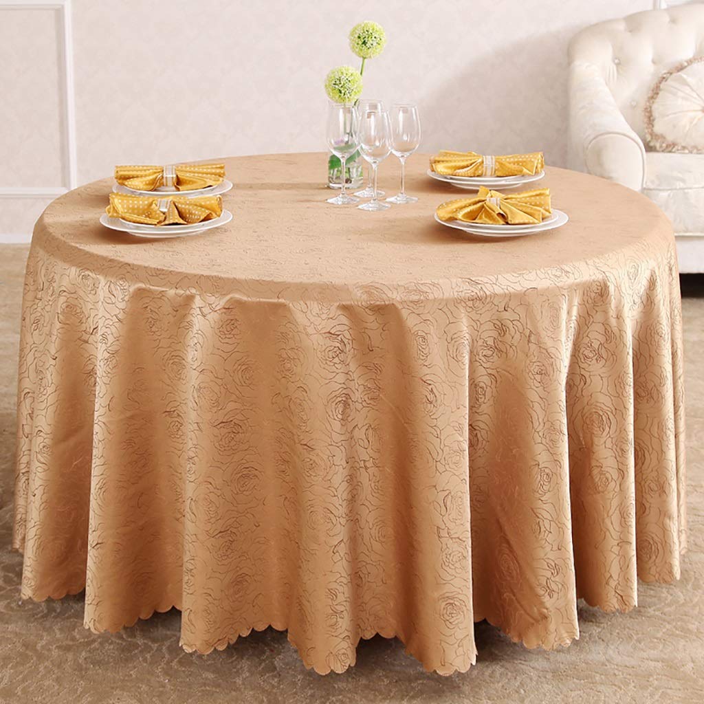 Nappe ronde en tissu grand diamètre 240cm pour masquer les tables