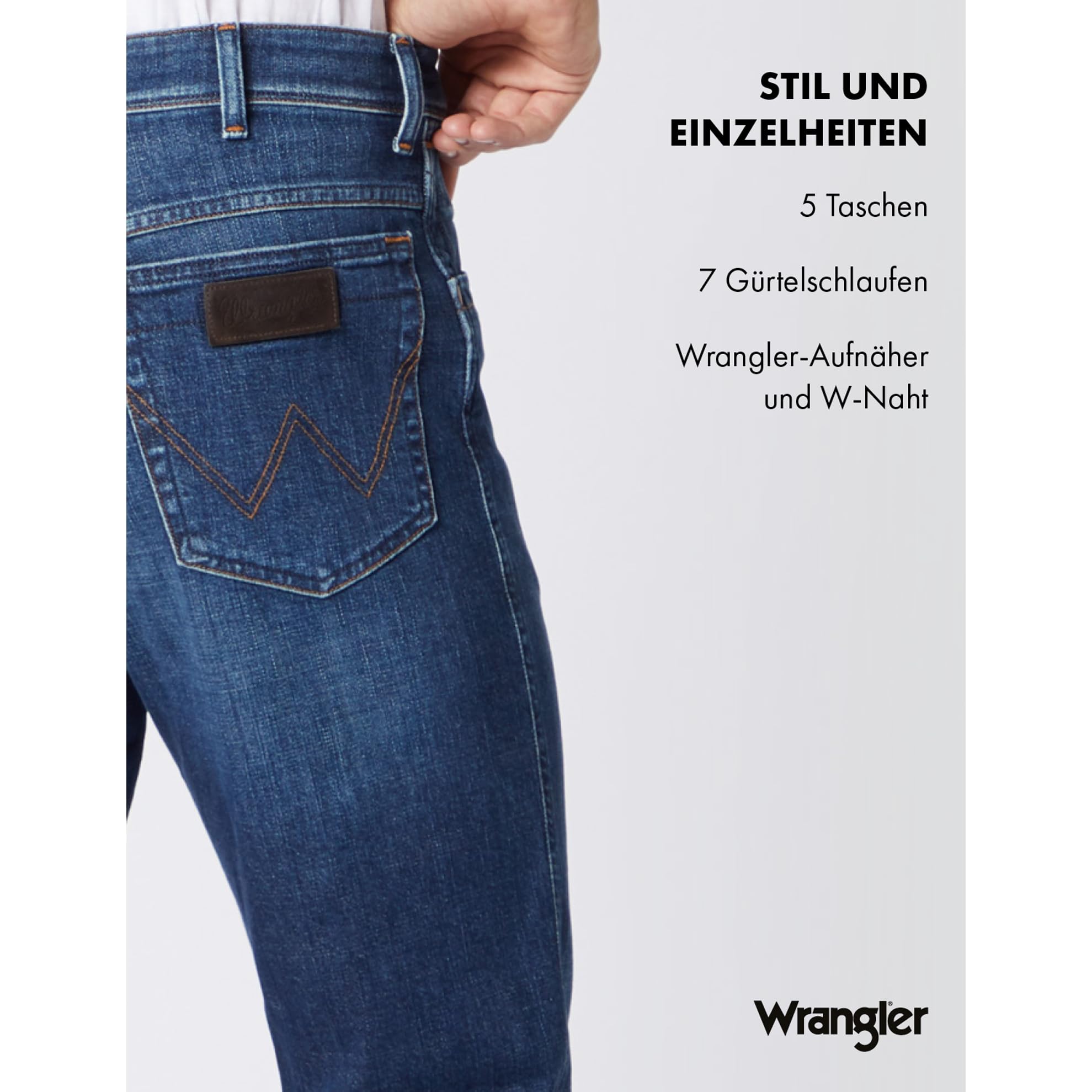 Wrangler - Jeans Herren - Authentic Straight Fit - Texas - Night Break – Bild 6