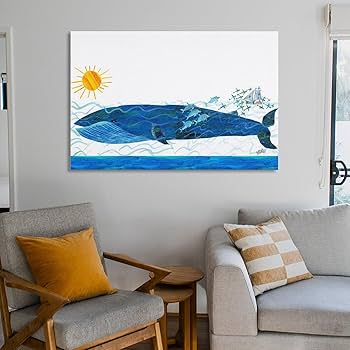 Amazon.co.jp: Eric Carle エリック・カール ポスター 版画 Whale And