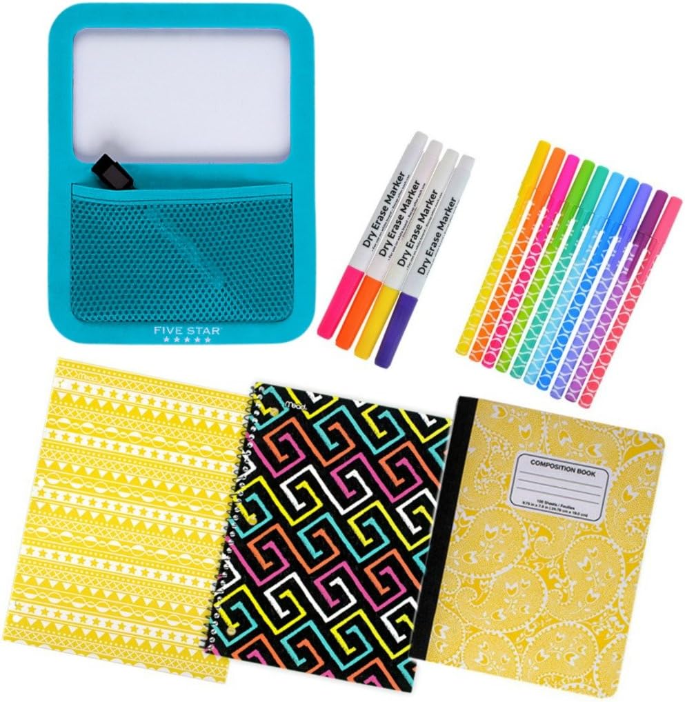 Back to School Mead Five Star Locker Door Organizer Bundle