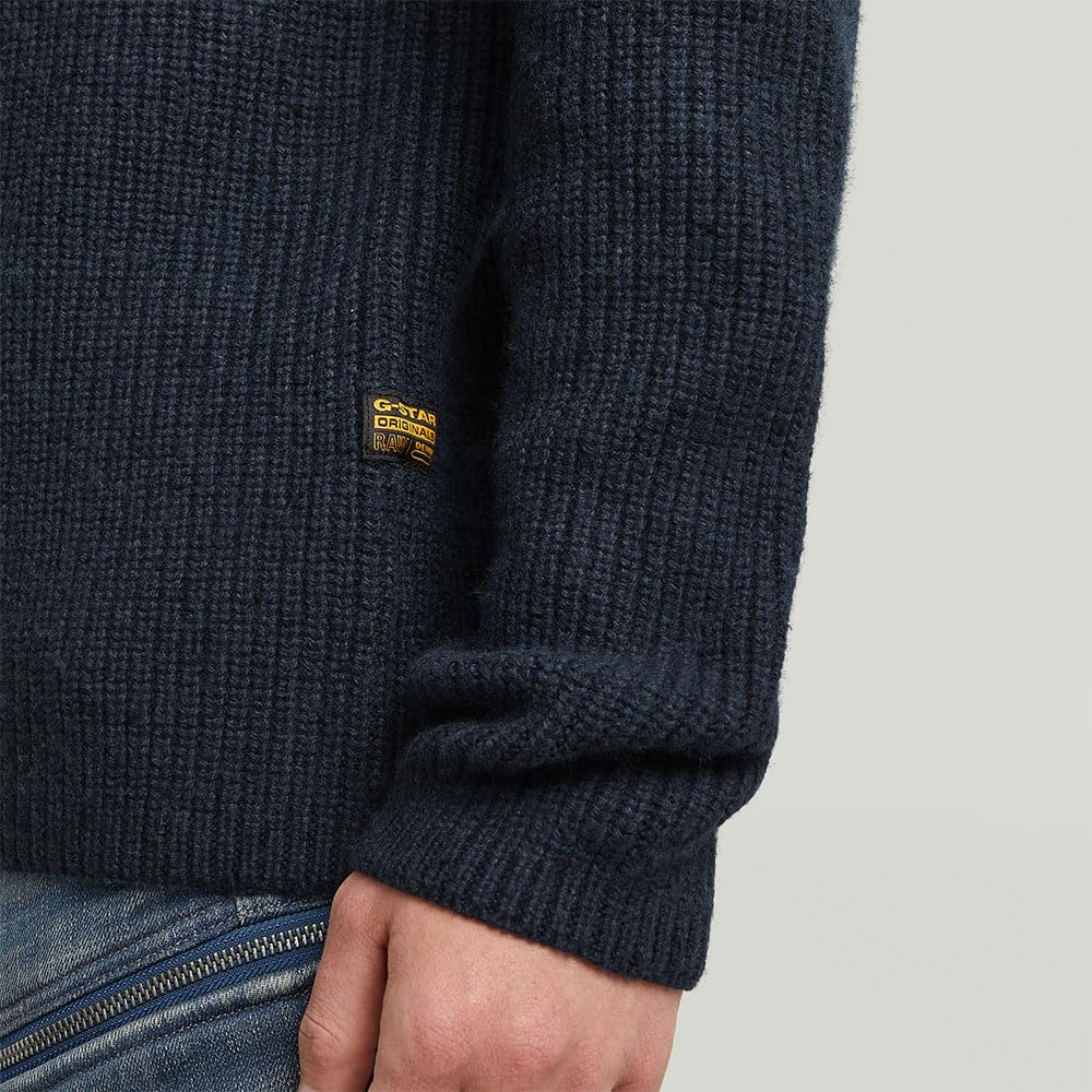 G-Star Double Collar Half Zip Knit Suéter pulóver Hombre