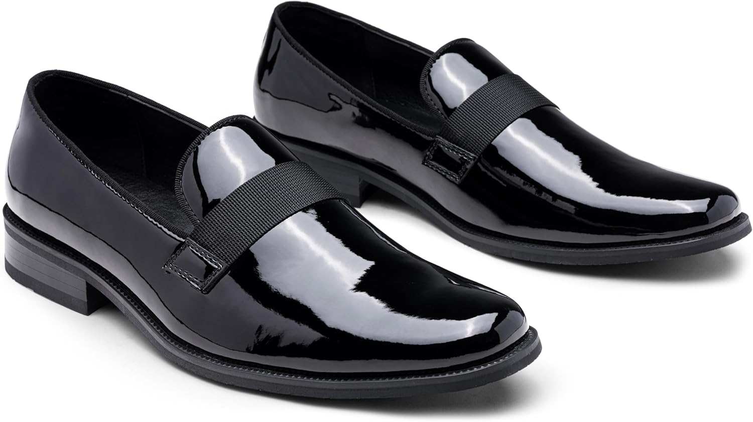 Jousen Men's Tuxedo Shoes Business Formal Loafers for Men Slip On Dress Shoes