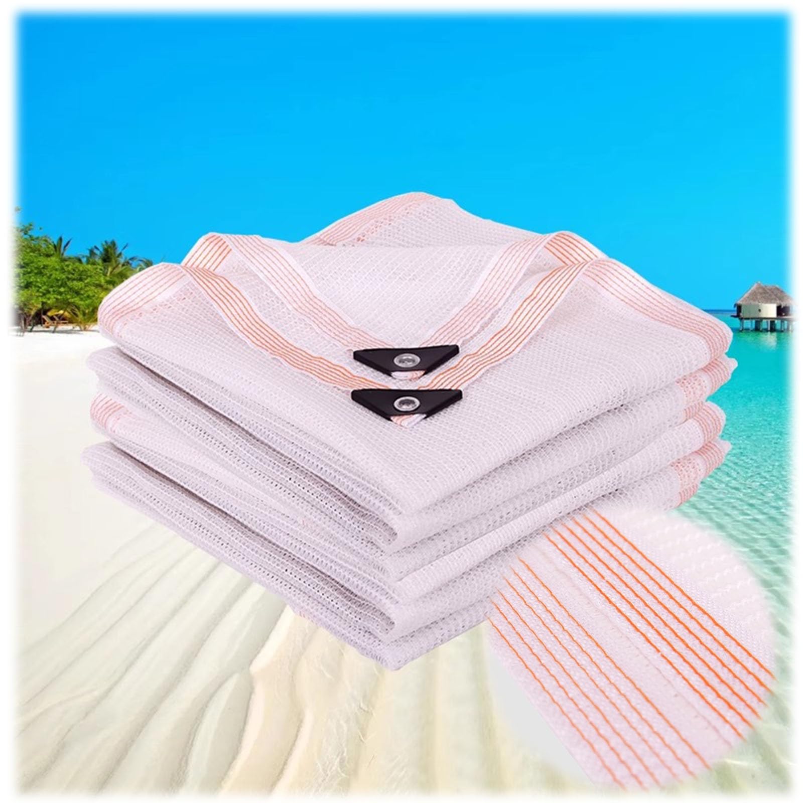 Filet d'ombrage blanc pour serre agricole bâche respirante durable 3x6m