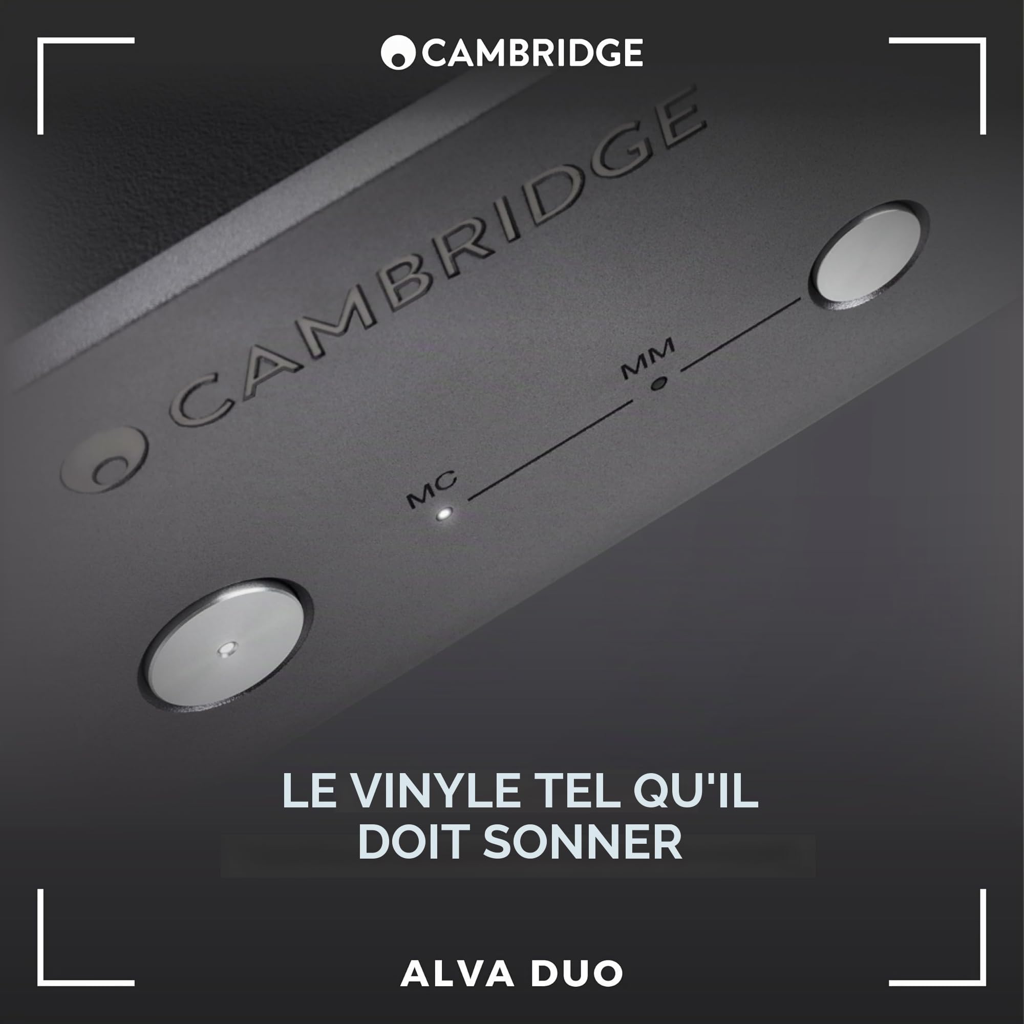 Cambridge Audio Alva Duo – Préamplificateur Phono Moving Magnet & Moving Coil, préampli stéréo HiFi pour Tourne-Disque & Vinyle, ampli Casque - Gris Lunaire