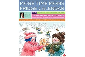 More Time Moms 2025 Magnetic Fridge Calendar 13 x 16 Inch