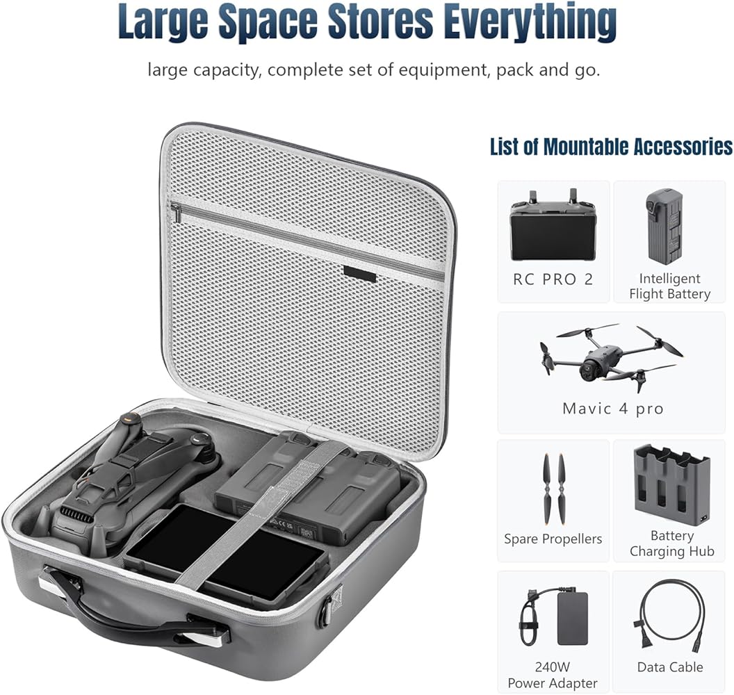 Amazon.com: Gaekol Carrying Case for Mavic 4 Pro Drones Creator