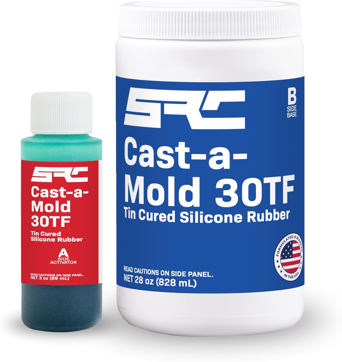 SPRESIN Cast-a-Mold 30TF RTV Liquid Silicone Epoxy Resin 32 Oz, 2-Part, Jewelry and Soap Molds Making and Casting Kit, Ideal for Polyurethane, Polyester, Cement, Soap, Wax, and Plaster Molding