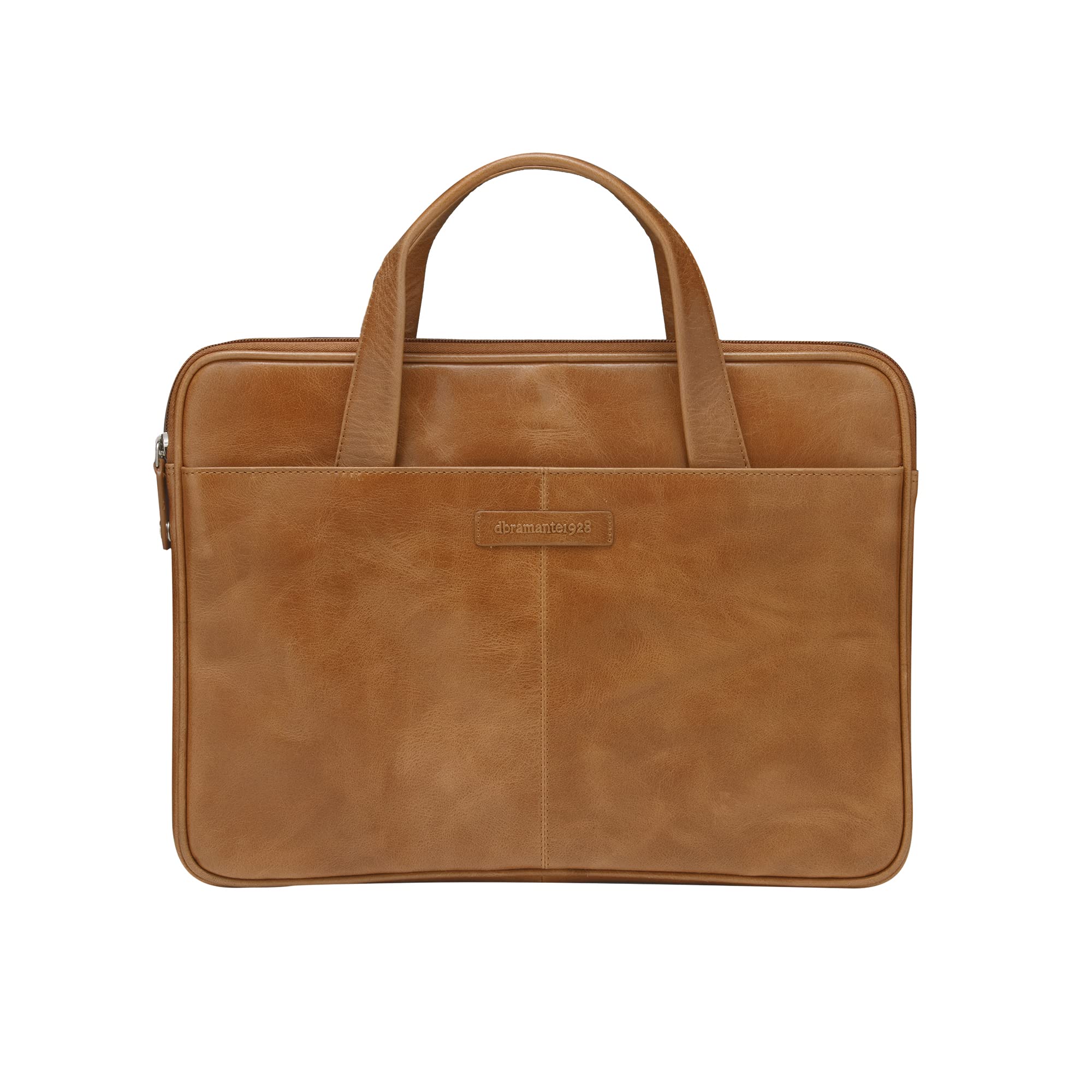 dbramante1928 - Silkeborg Sacoche pour Ordinateur Portable pour Homme et Femme - Sacoche avec Deux poignées en Cuir texturé - en Cuir Pleine Fleur Robuste de Haute qualité