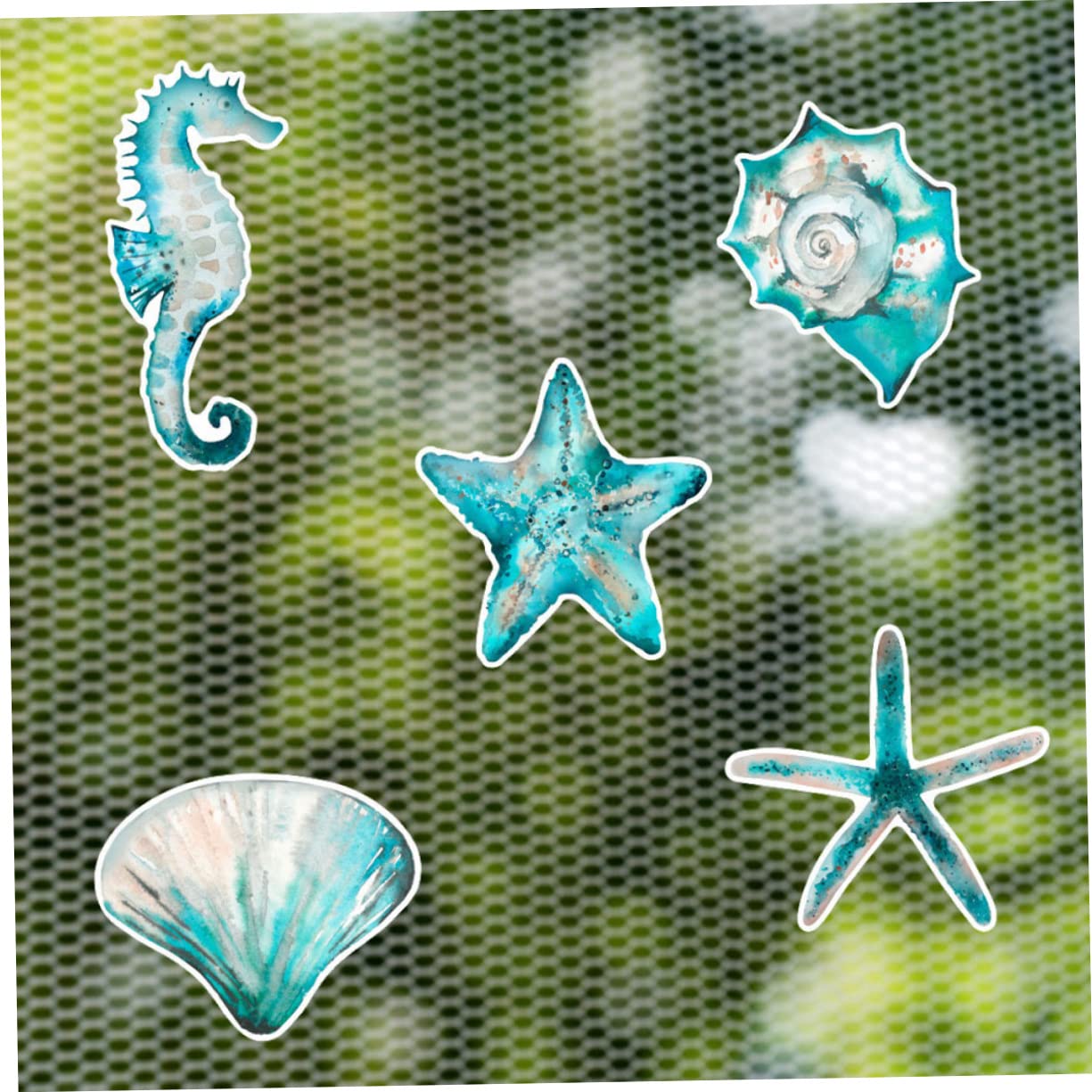 Amosfun 4 Juegos Adhesivos Anticolisión Estrella De Mar Adhesivos Decorativos Calcomanías De Ventana Pegatinas De Pájaros Para Ventanas Pegatinas Magnéticas Pastas Anticolisión 10 Uds * 4