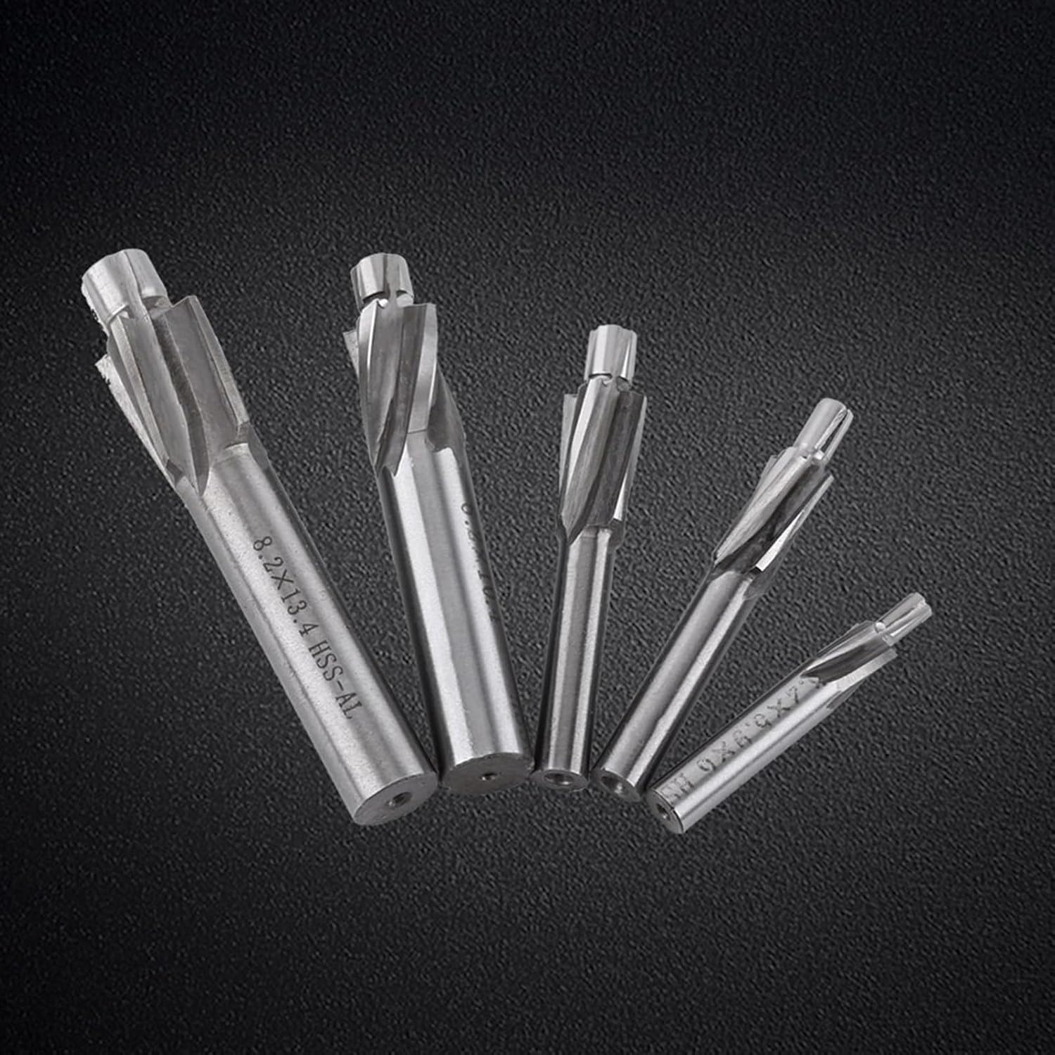 M3 M4 M5 M6 M8 4 Flutes Countersink End Mill Cutter Slot Drill Bits Tool High Speed Steel CNC Cutter Bit for Machining Industry