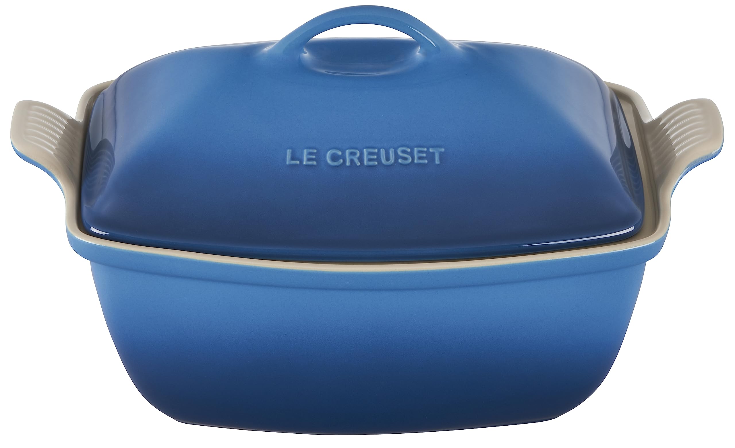 Amazon.com: Le Creuset Heritage Stoneware Deep Baker with Lid, 4.5