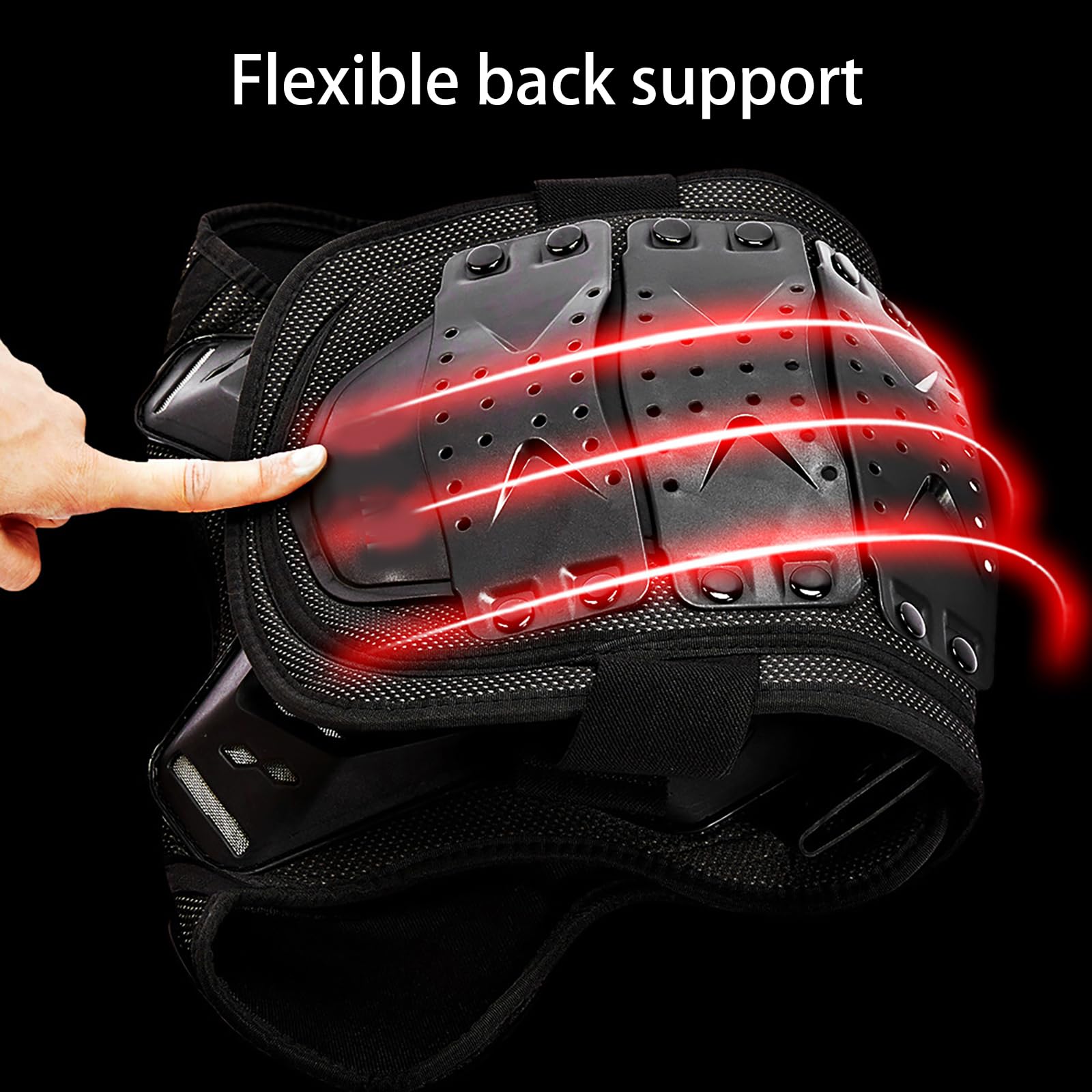 Gilet Protettivo Da Moto Ragazzi Con Protezioni Petto, Schiena E Spalle, Armatura Regolabile Per Motocross, Trail Riding, Mountain Bike E Fuoristrada