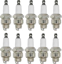 10Pcs RJ19LM Spark Plug Replacement for Champion J19LM, Sparkplug Replacement for BS 796112 802592 5095K 796112S, for Lawn Mower Engine 492167 591040 591868 799876 802592S