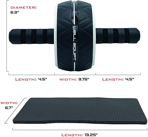 Miniatura 8 de Rodillo de abdominales para entrenamiento de abdominales - Rodillo de rueda abdominal para entrenamientos de núcleo - Ejercicio con nuestro equipo