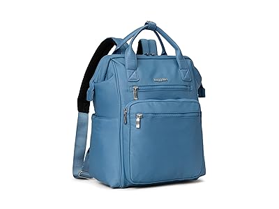 Baggallini Chelsea Laptop Backpack Shoulder Handbags Cornflower Twill, Polyester