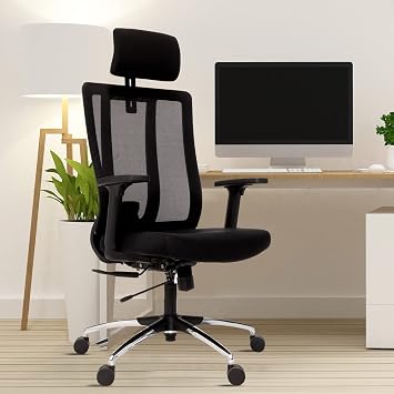 Green Soul Maestro, High Back Mesh Ergonomic Home Office Desk Chair with 2D Adjustable Armrests, Adjustable Lumbar Support, Smart Synchro Multi-Tilt Lock Mechanism & Heavy Duty Metal Base (Black)